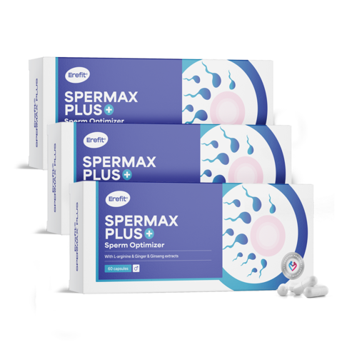 3x SpermaX Plus – podpora spermií, spolu 180 kapsúl