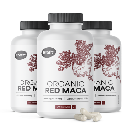 3x Červená maca 3000 mg, spolu 720 kapsúl